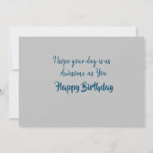 Blue Moon Flat Birthday Note Kaart (Achterkant)