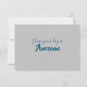 Blue Moon Flat Note-kaart Bedankkaart (Achterkant)