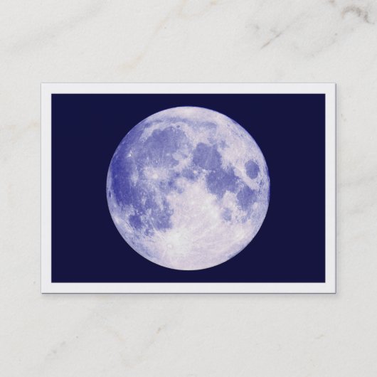 Blue Moon, foto van Mini Visitekaartje (Voorkant)