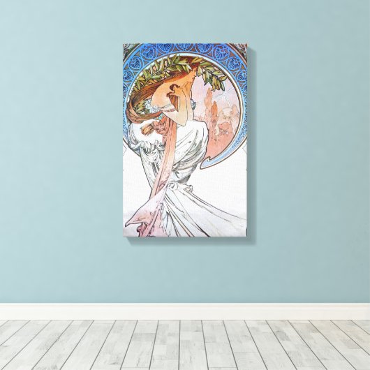Blue Moon Goddess Canvas Afdruk (Insitu (Houten vloer))