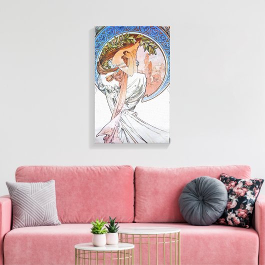 Blue Moon Goddess Canvas Afdruk (Insitu (Woonkamer))