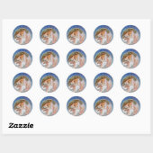  Blue Moon Goddess Ronde Sticker (Vel)