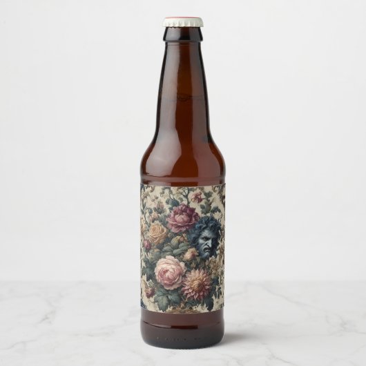 Blue Moon Grimoire – Gotisch Victoriaans Bier Etiket (Voorkant)