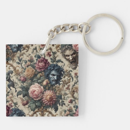 Blue Moon Grimoire - Gotisch Victoriaans Sleutelhanger (Achterkant)