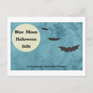 Blue Moon Halloween 2020 2 Briefkaart