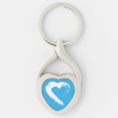 Blue Moon Heart Keychain (Voorkant)