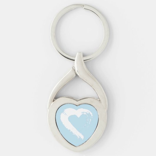 Blue Moon Heart Keychain (Voorkant)
