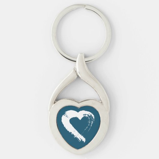 Blue Moon Heart Keychain (Voorkant)