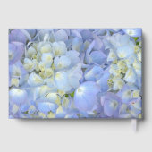 Blue Moon Hydrangea Custom Wedding Guest Book Gastenboek (Achterkant)