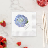 Blue Moon Hydrangea Custom Wedding Servetten (Insitu)