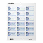 Blue Moon Hydrangea Etiket op naam (Full Sheet)