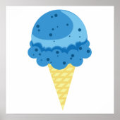 Blue Moon Ice Cream Poster (Voorkant)