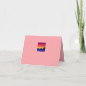 Blue Moon Inspiration Pink volg je dromen Feestdagen Kaart (Achterkant)