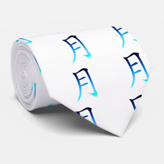 Blue Moon Kanji Stropdas (Opgerold)