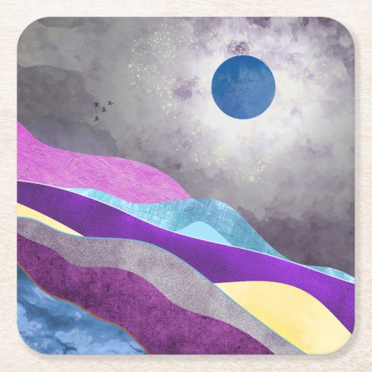 Blue Moon Kartonnen Onderzetters (Voorkant)