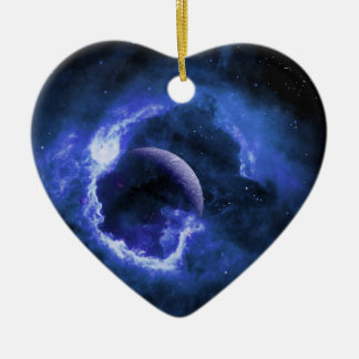 Blue Moon Keramisch Ornament