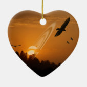 Blue Moon Keramisch Ornament (Achterkant)