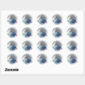 Blue Moon Kerst sticker (Vel)