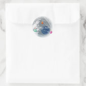 Blue Moon Kerst sticker (Tas)