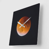 Blue Moon Lunar Eclipse | Staat Washington Vierkante Klok (Hoek)