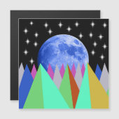 Blue Moon Magnetic Kaart (Voorkant / Achterkant)