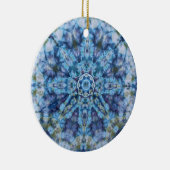 Blue Moon Mandala Keramisch Ornament (Rechts)