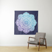 Blue Moon Mandala Tapestry Wandkleed (In Situ (horizontaal))