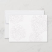 Blue Moon Menu Selection Wedding Reply Kaart (Achterkant)