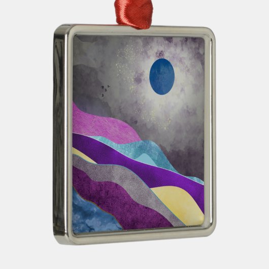 Blue Moon Metalen Ornament (Rechts)