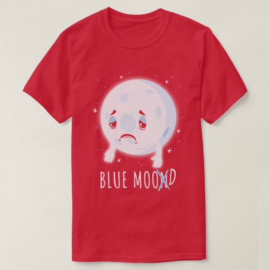 Blue Moon Mood T-shirt (Design voorkant)