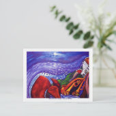 Blue Moon Over Chicago POST CARD Briefkaart (Staand voorkant)