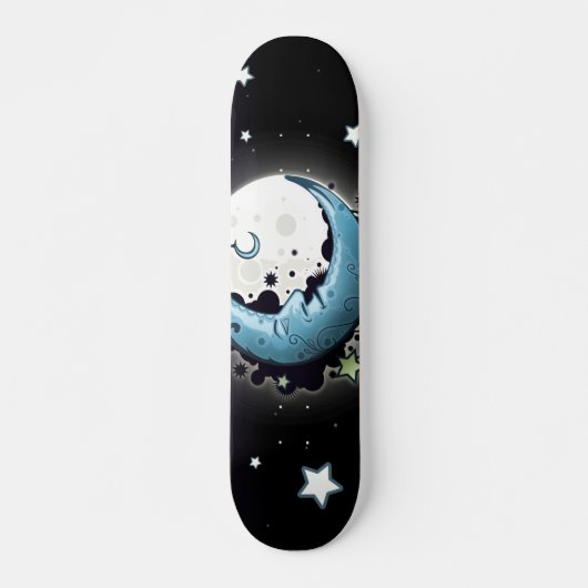 Blue Moon Persoonlijk Skateboard (Voorkant)