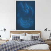 Blue Moon Phoenix · Fine Art Canvas Print (Insitu (Slaapkamer))
