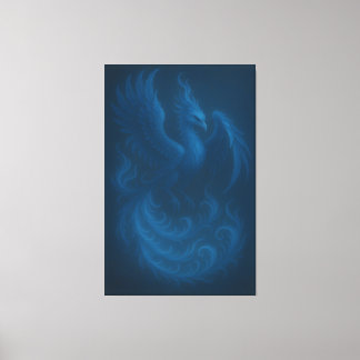 Blue Moon Phoenix · Fine Art Canvasprint Canvas Afdruk