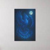 Blue Moon Phoenix · Kunstcanvasprint Canvas Afdruk (Voorkant)