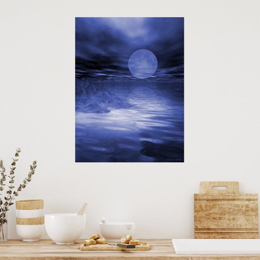 Blue Moon Poster (Keuken)