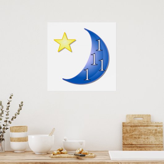 Blue Moon Poster (Keuken)