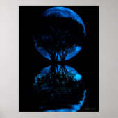 Blue Moon Reflected Poster (Voorkant)