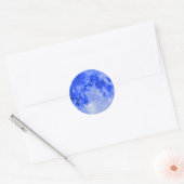 Blue Moon Ronde Sticker (Envelop)