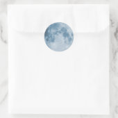 Blue Moon Ronde Sticker (Tas)