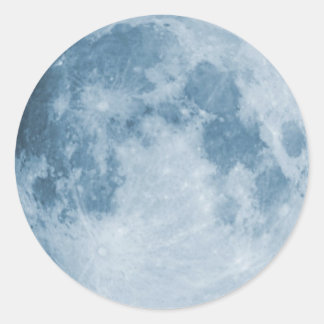 Blue Moon Ronde Sticker