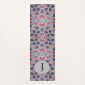 Blue Moon Roos Floral Monogram Yoga Mat (Voorkant)