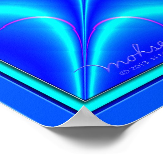 Blue Moon Shining Poster (Hoek)