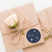 Blue Moon & Stars Hemelbruiloft Sticker