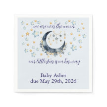 Blue Moon Stars Jongens Baby Shower