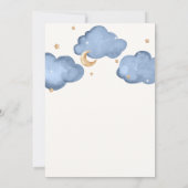 Blue Moon Stars Twinkle Twinkle Baby shower Kaart (Achterkant)