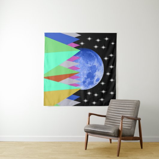 Blue Moon Tapestry Wandkleed (In Situ (horizontaal))