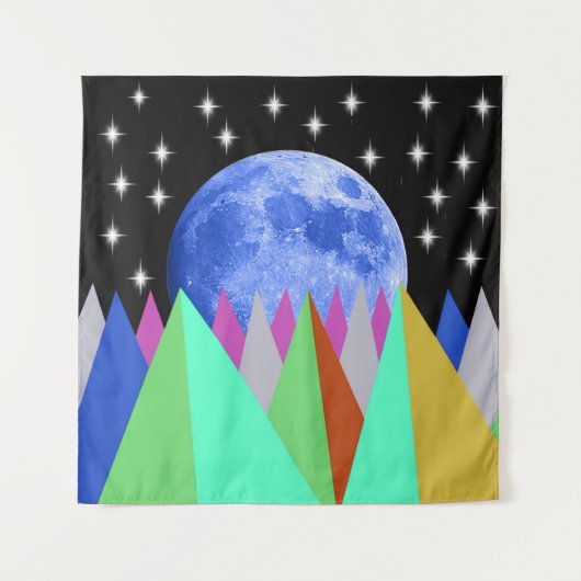 Blue Moon Tapestry Wandkleed (Voorkant)