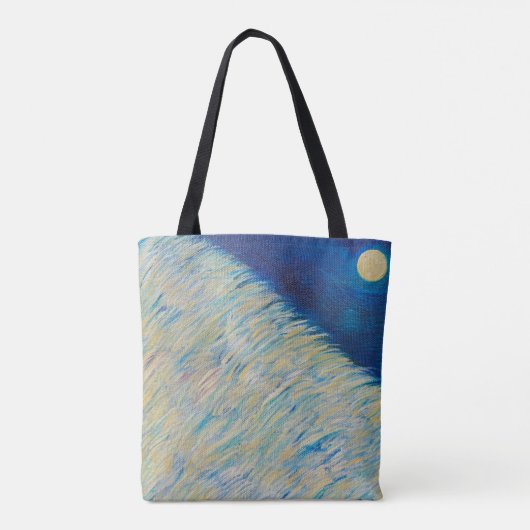 Blue Moon Tote, Shoulder Tote Tote Bag (Achterkant)