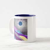 Blue Moon Tweekleurige Koffiemok (Voorkant links)